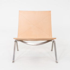 2020 Poul Kjaerholm for Fritz Hansen PK22 Lounge Chair Rustic Leather Upholstery