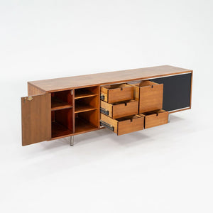 1950s George Nelson for Herman Miller Walnut and Steel Credenza 80x18 inches