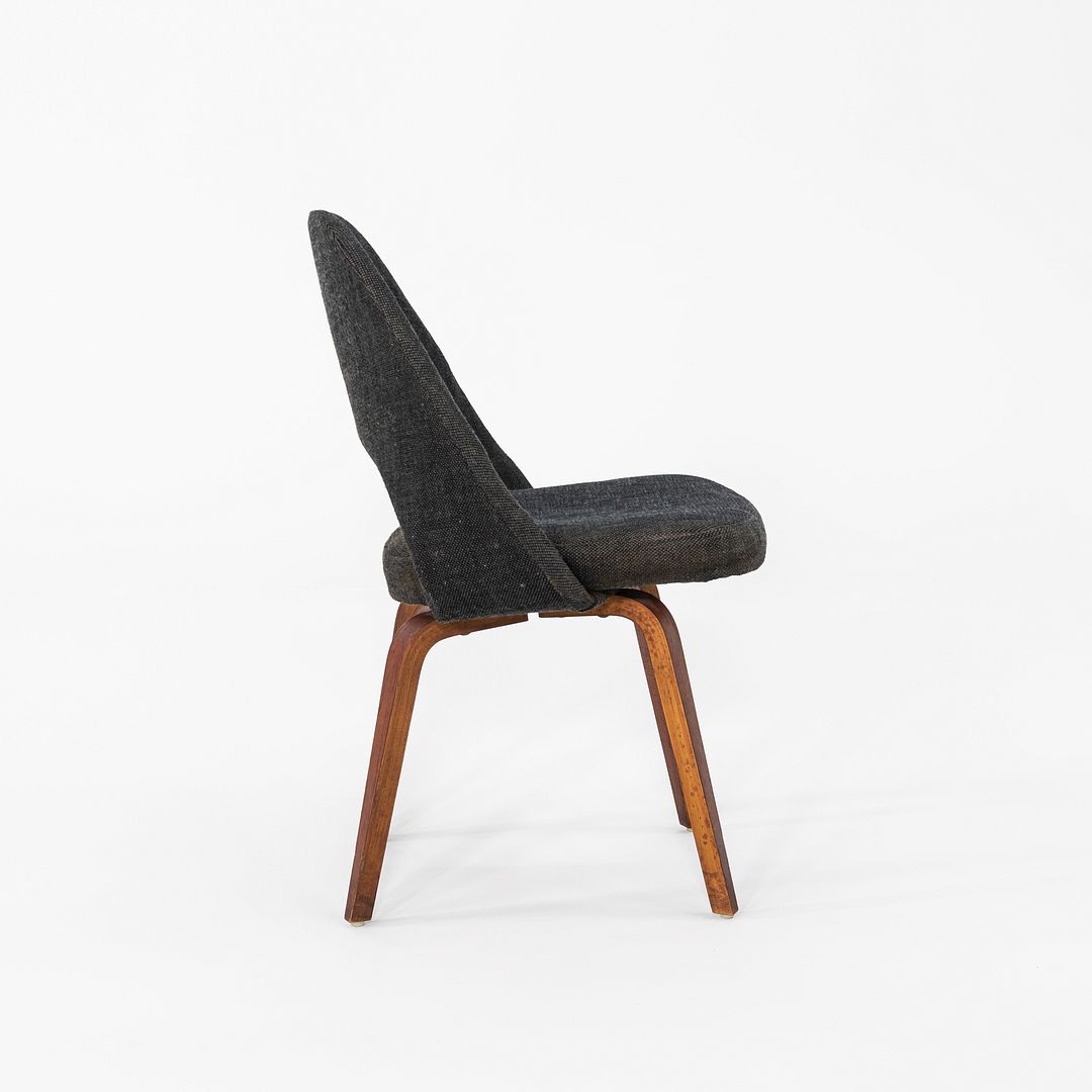 1960s Eero Saarinen for Knoll Armless Executive Dining Chair with Wooden Legs