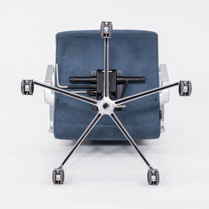 2023 Arne Jacobsen for Fritz Hansen Low Oxford Desk Chairs in Blue Suede 12+ Available