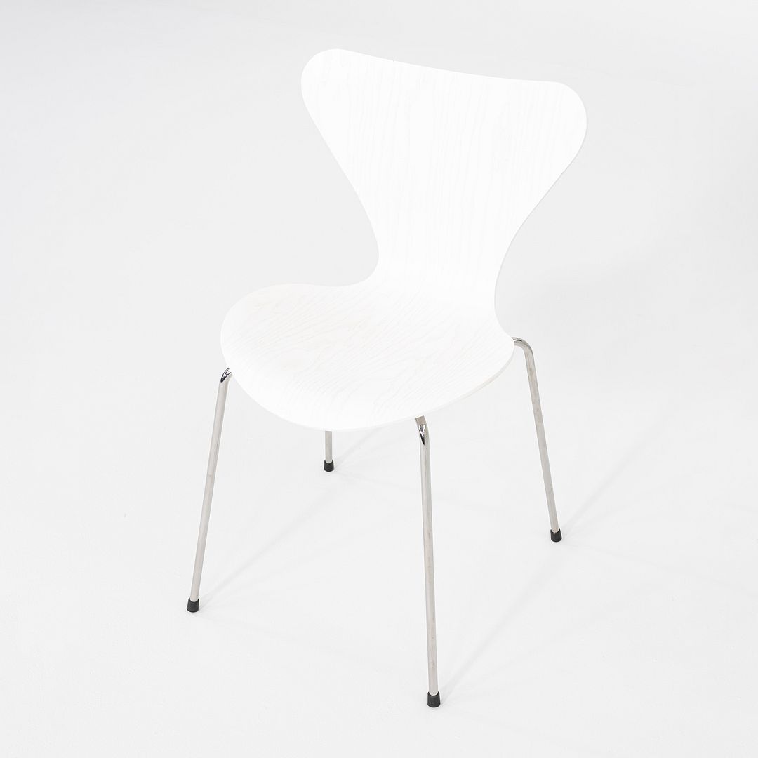 2020s Arne Jacobsen for Fritz Hansen Series 7 Chair Painted Ash w/ Chrome Base