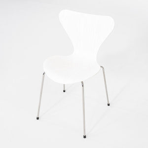 2020s Arne Jacobsen for Fritz Hansen Series 7 Chair Painted Ash w/ Chrome Base