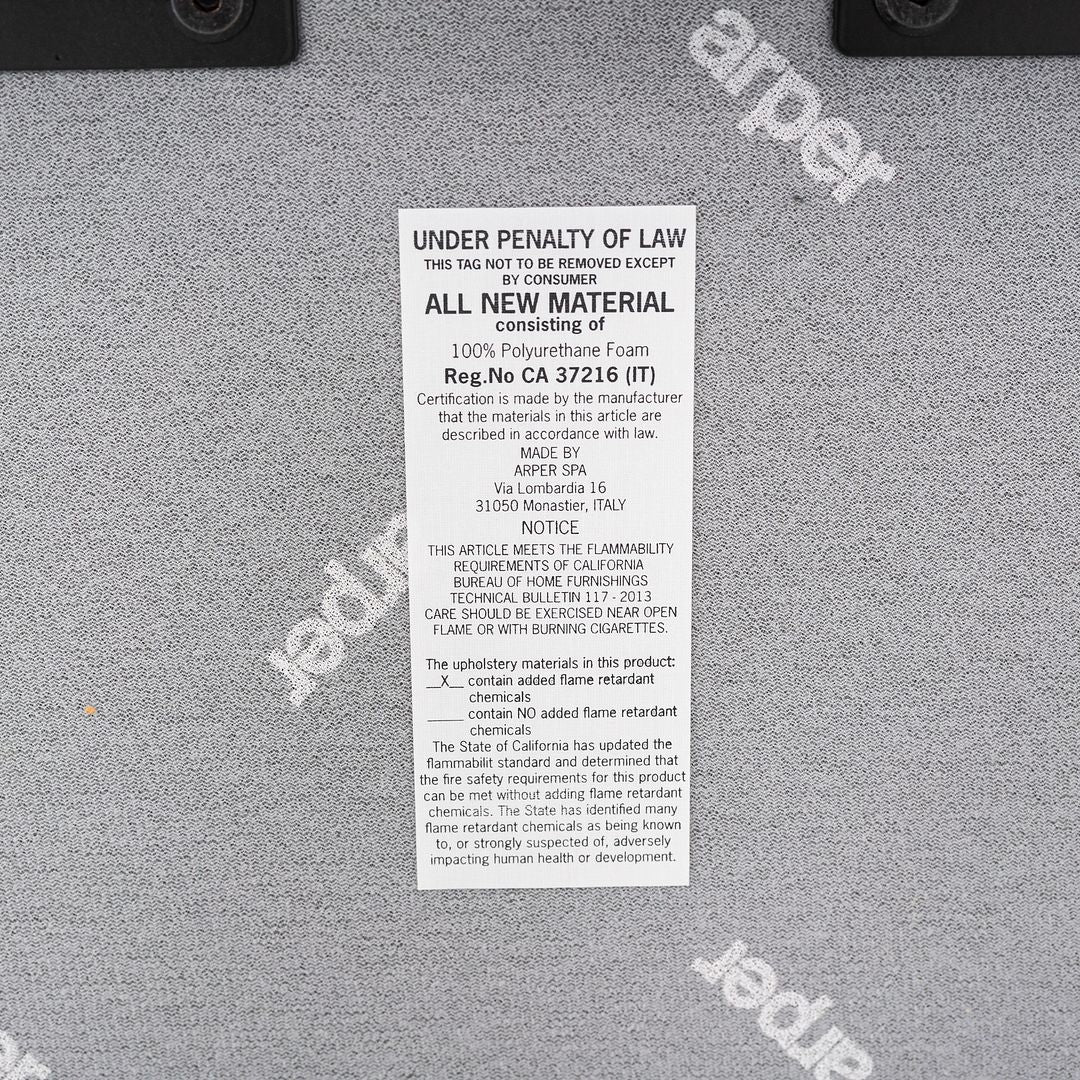 2020s Ichiro Iwasaki for Arper Three Seat Kiik Bench with Back in Grey Fabric