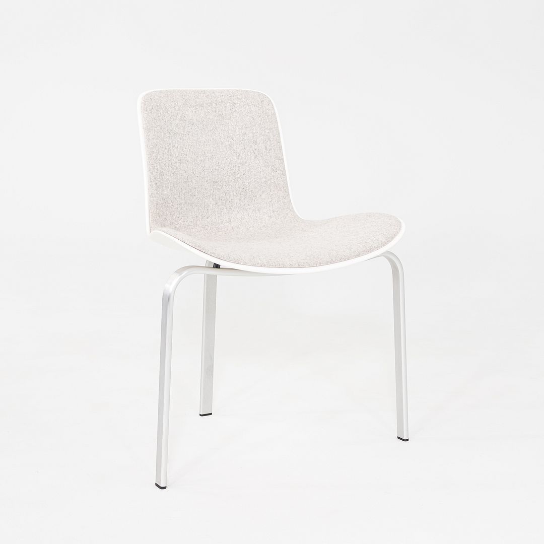 2008 Poul Kjaerholm for Fritz Hansen PK8 Dining Chair White Divina Melange 120