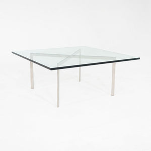 2005 Mies van der Rohe for Knoll Barcelona Coffee Table Stainless Steel & Glass