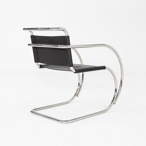 1960s Mies Van Der Rohe for Knoll MR 20 Arm Chair Newly Upholstered in Leather