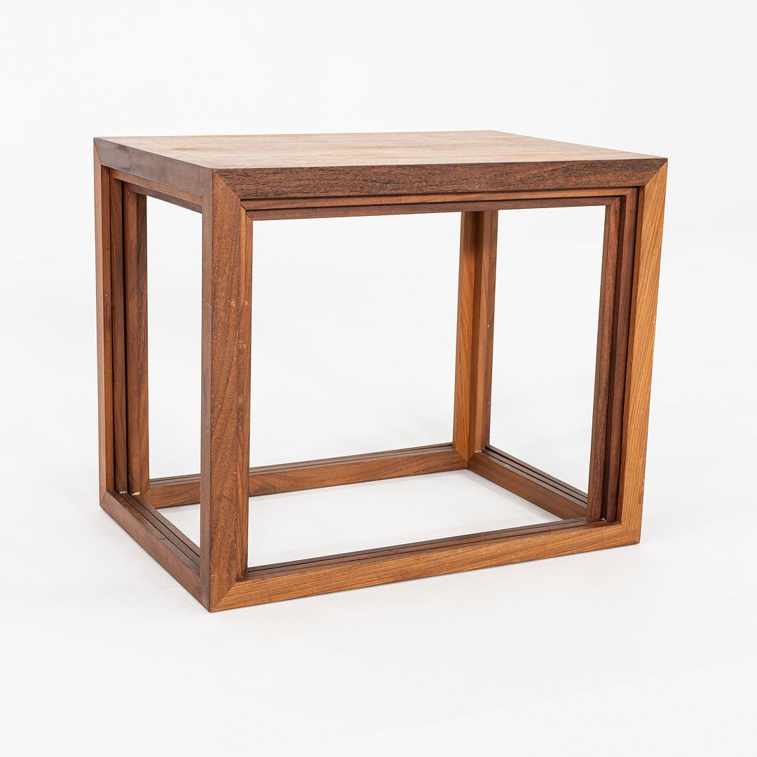 1960s Set of Three Teak Nesting Tables by Jorgen Baekmark for Poul Christiansen
