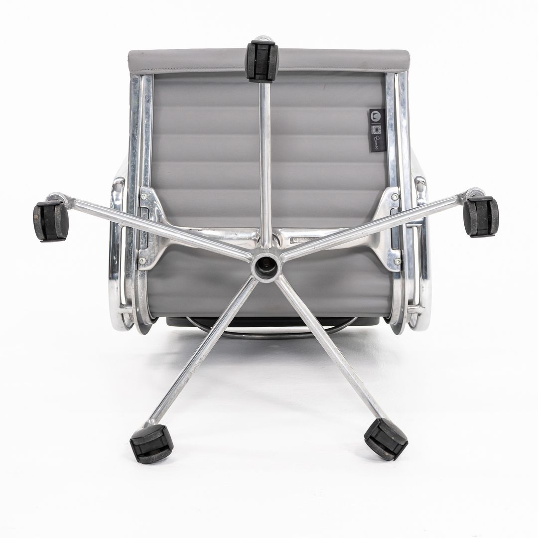 2010s Eames Aluminum Group Management Desk Chair by Ray and Charles Eames for Herman Miller in Grey Leather