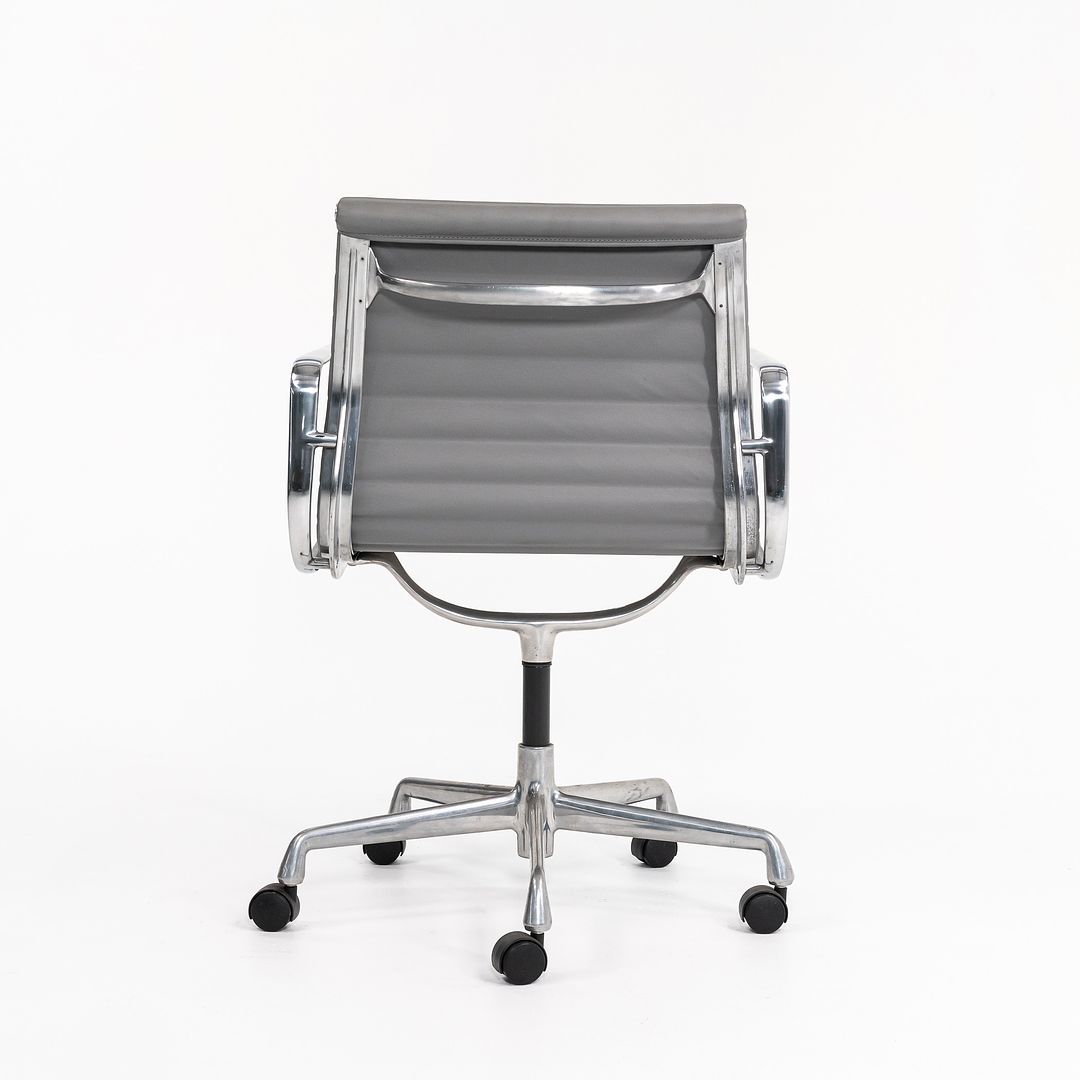 2010s Eames Aluminum Group Management Desk Chair by Ray and Charles Eames for Herman Miller in Grey Leather