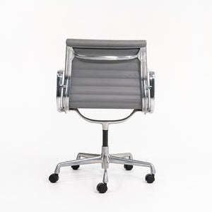 2010s Eames Aluminum Group Management Desk Chair by Ray and Charles Eames for Herman Miller in Grey Leather