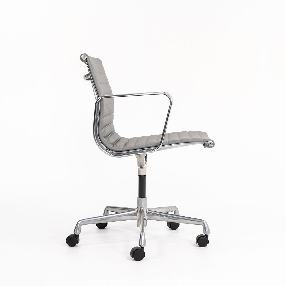 2010s Eames Aluminum Group Management Desk Chair by Ray and Charles Eames for Herman Miller in Grey Leather
