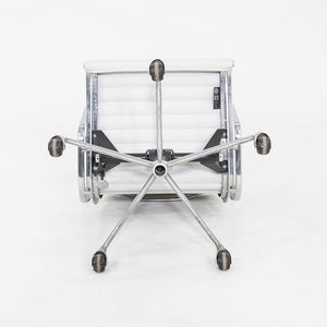 2010s Herman Miller Eames Aluminum Group Management Desk Chair in Grey Naugahyde