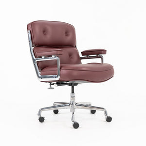 SOLD 2022 Time Life Executive Chair, Model ES204 by Charles and Ray Eames for Herman Miller in Burgundy Leather