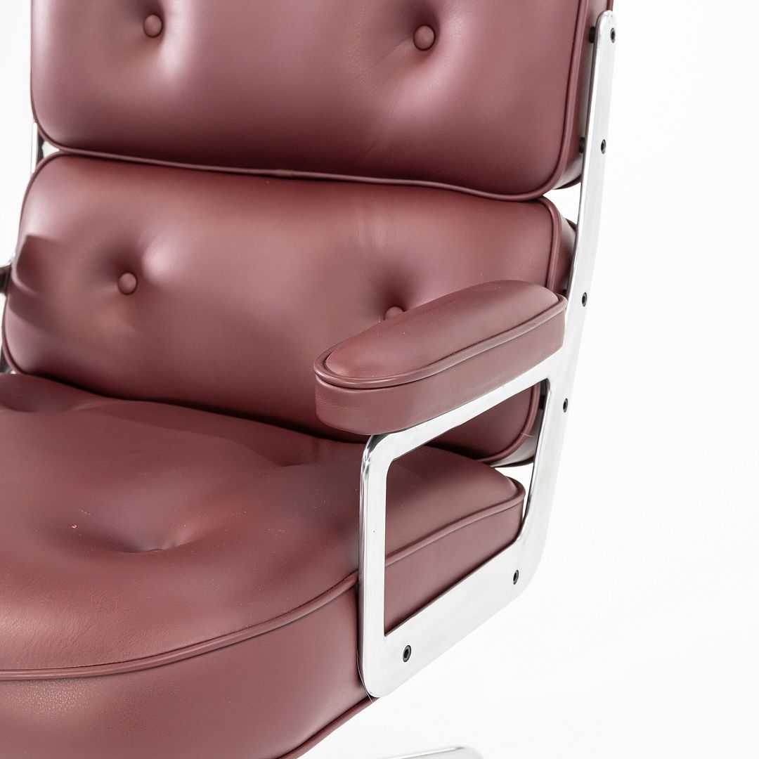 SOLD 2022 Time Life Executive Chair, Model ES204 by Charles and Ray Eames for Herman Miller in Burgundy Leather