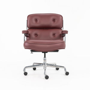 SOLD 2022 Time Life Executive Chair, Model ES204 by Charles and Ray Eames for Herman Miller in Burgundy Leather