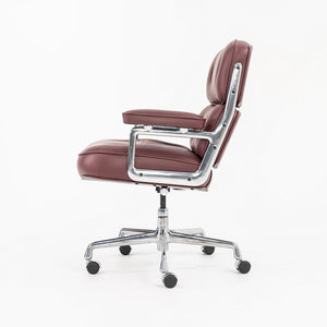 SOLD 2022 Time Life Executive Chair, Model ES204 by Charles and Ray Eames for Herman Miller in Burgundy Leather