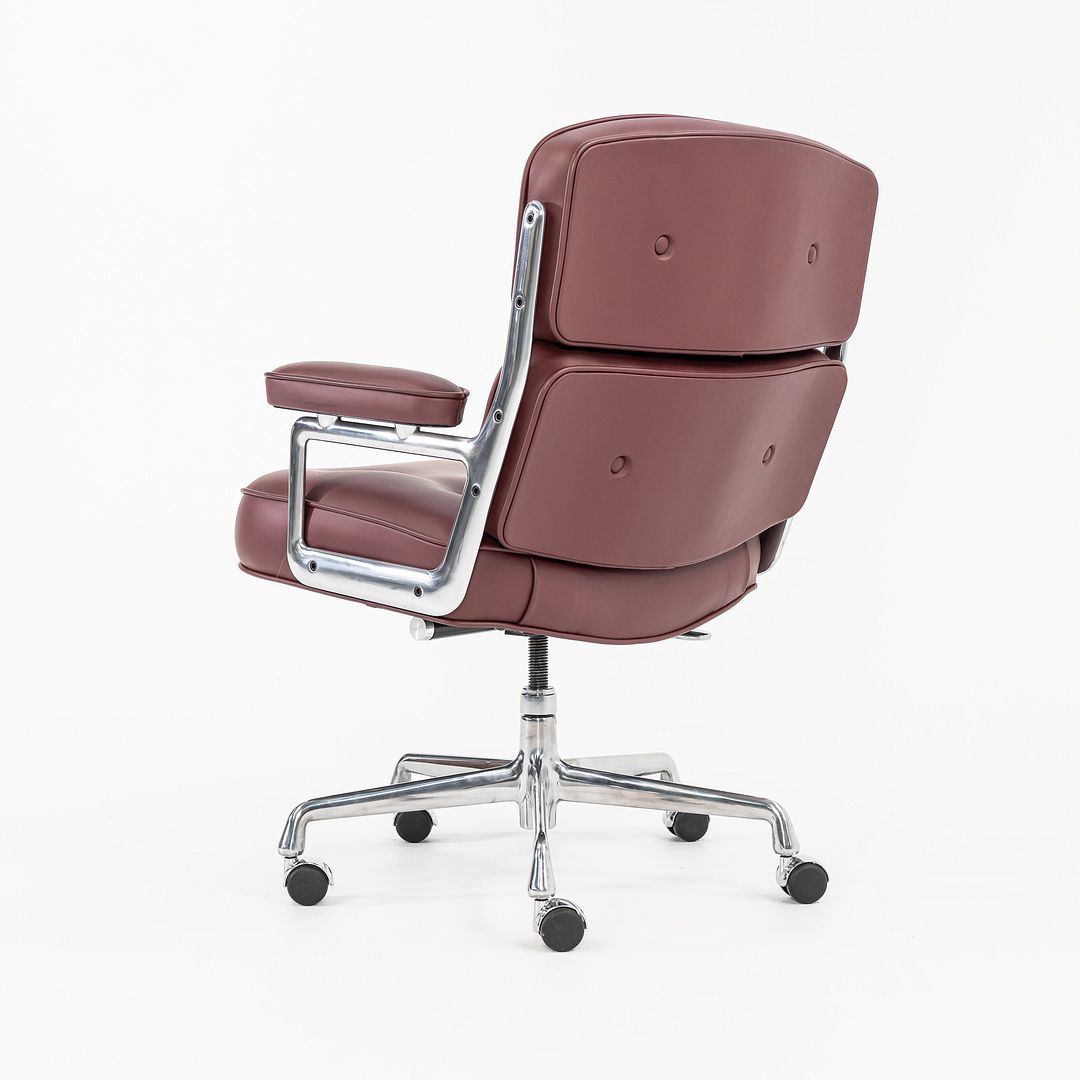 SOLD 2022 Time Life Executive Chair, Model ES204 by Charles and Ray Eames for Herman Miller in Burgundy Leather