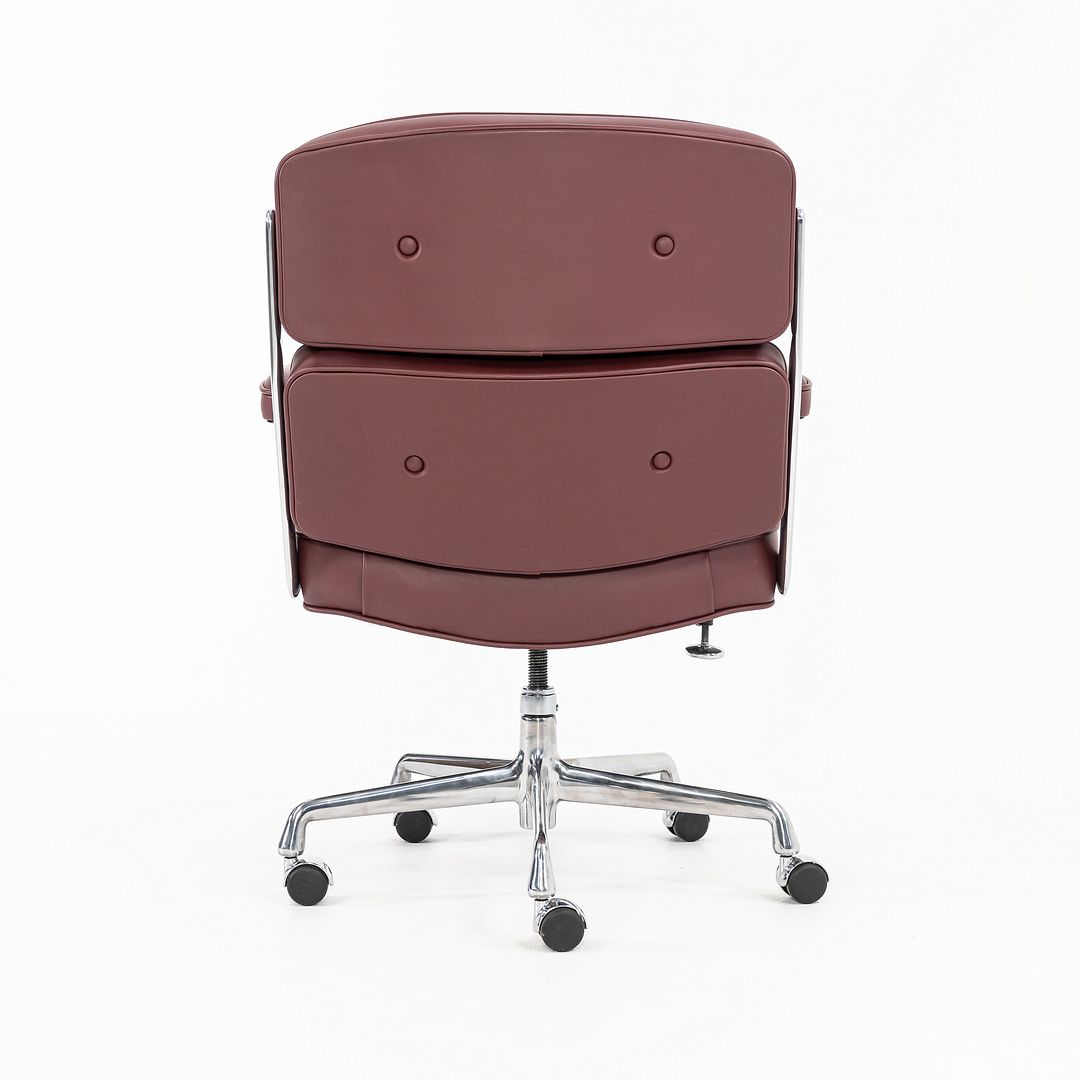 SOLD 2022 Time Life Executive Chair, Model ES204 by Charles and Ray Eames for Herman Miller in Burgundy Leather