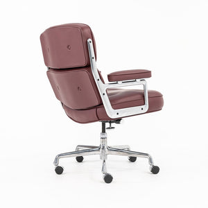 SOLD 2022 Time Life Executive Chair, Model ES204 by Charles and Ray Eames for Herman Miller in Burgundy Leather