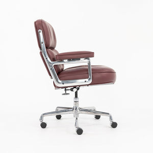 SOLD 2022 Time Life Executive Chair, Model ES204 by Charles and Ray Eames for Herman Miller in Burgundy Leather