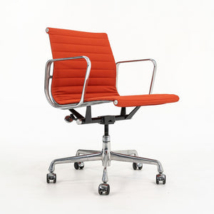 2010s Aluminum Group Management Chair by Charles and Ray Eames for Herman Miller in Coral Leatherette