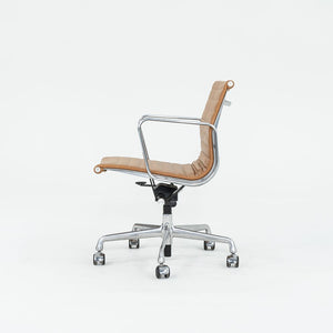 2010s Aluminum Group Management Desk Chair, Model EA335 by Ray and Charles Eames for Herman Miller in Caramel Leather 10x Available