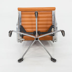 2010s Herman Miller Eames Aluminum Group Management Desk Chair in Cognac Leather