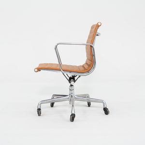 2010s Herman Miller Eames Aluminum Group Management Desk Chair in Cognac Leather