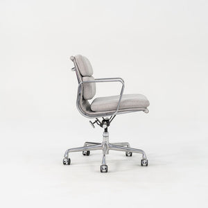 SOLD 2010s Soft Pad Management Desk Chair, EA435 by Ray and Charles Eames for Herman Miller in Grey Fabric