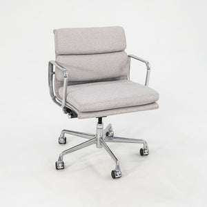 SOLD 2010s Soft Pad Management Desk Chair, EA435 by Ray and Charles Eames for Herman Miller in Grey Fabric