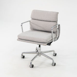 SOLD 2010s Soft Pad Management Desk Chair, EA435 by Ray and Charles Eames for Herman Miller in Grey Fabric