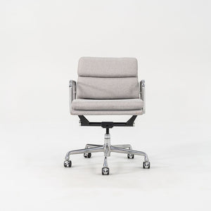 SOLD 2010s Soft Pad Management Desk Chair, EA435 by Ray and Charles Eames for Herman Miller in Grey Fabric