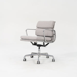 SOLD 2010s Soft Pad Management Desk Chair, EA435 by Ray and Charles Eames for Herman Miller in Grey Fabric