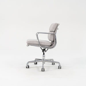 SOLD 2010s Soft Pad Management Desk Chair, EA435 by Ray and Charles Eames for Herman Miller in Grey Fabric
