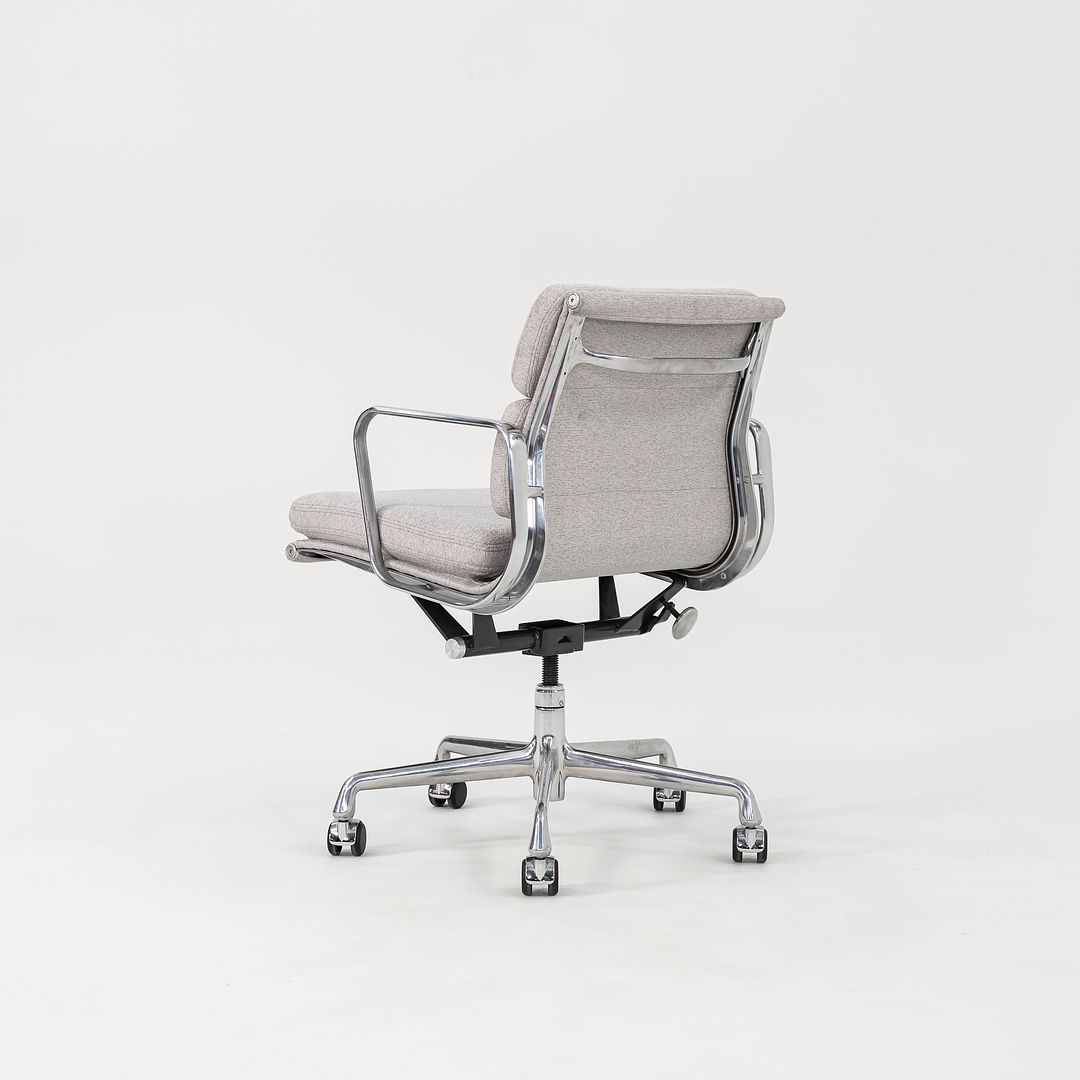SOLD 2010s Soft Pad Management Desk Chair, EA435 by Ray and Charles Eames for Herman Miller in Grey Fabric