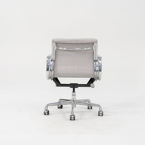 SOLD 2010s Soft Pad Management Desk Chair, EA435 by Ray and Charles Eames for Herman Miller in Grey Fabric