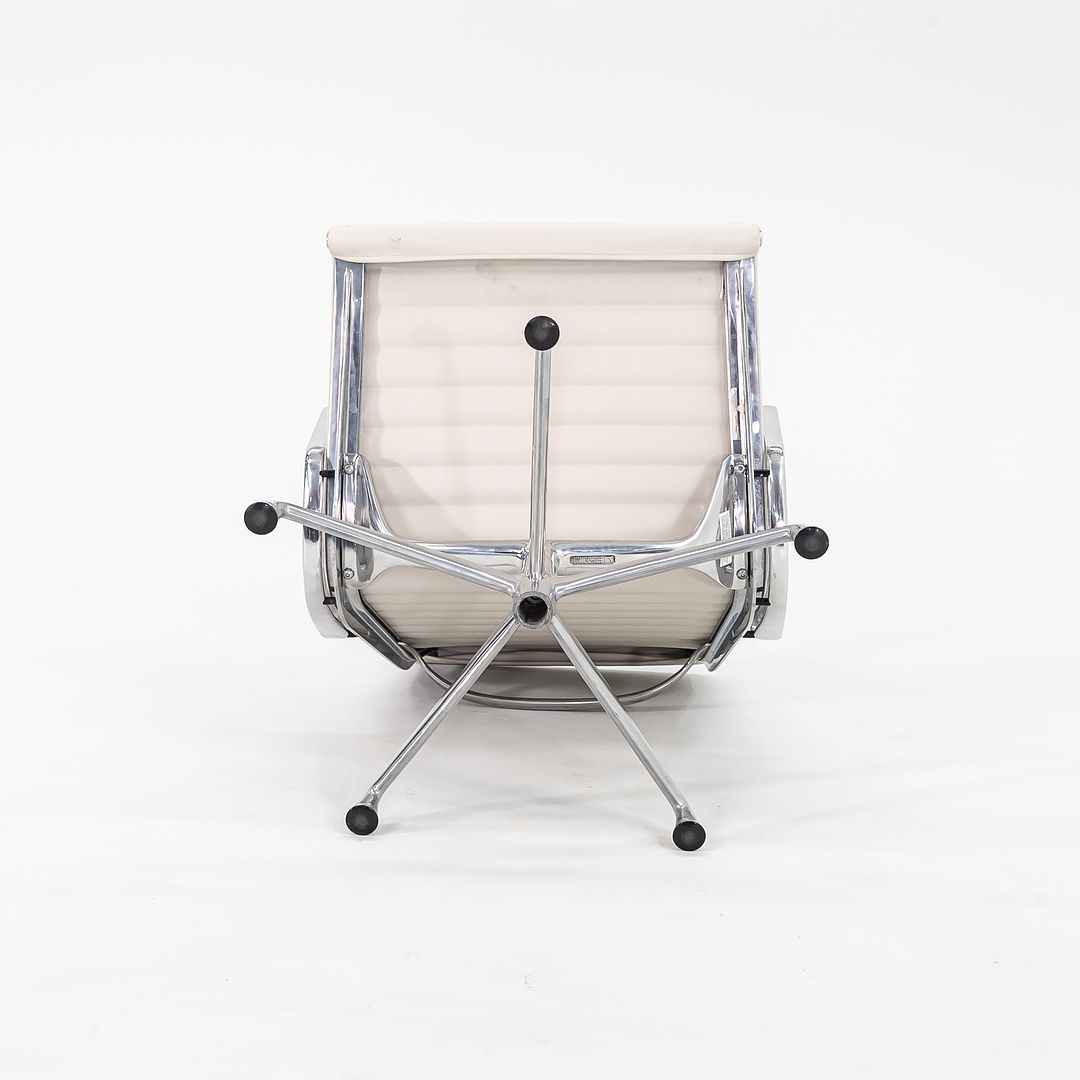 SOLD 2010s Eames Aluminum Group Lounge Chair, Model EA333 by Ray and Charles Eames for Herman Miller in White Leather