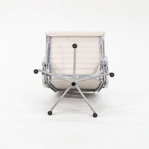 SOLD 2010s Eames Aluminum Group Lounge Chair, Model EA333 by Ray and Charles Eames for Herman Miller in White Leather
