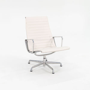 SOLD 2010s Eames Aluminum Group Lounge Chair, Model EA333 by Ray and Charles Eames for Herman Miller in White Leather