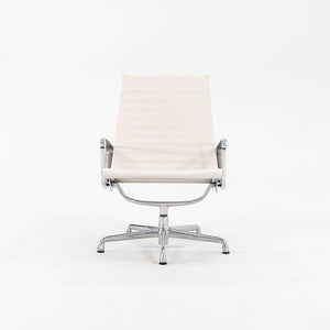 2010s Eames Aluminum Group Lounge Chair, Model EA333 by Ray and Charles Eames for Herman Miller in White Leather