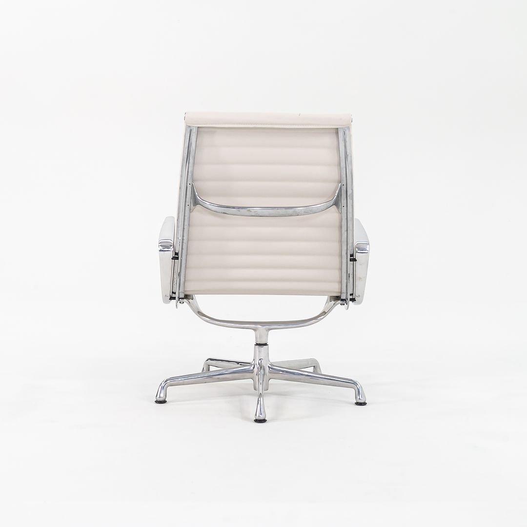 SOLD 2010s Eames Aluminum Group Lounge Chair, Model EA333 by Ray and Charles Eames for Herman Miller in White Leather