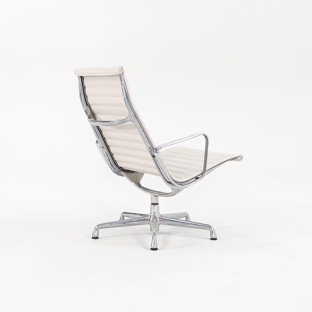 SOLD 2010s Eames Aluminum Group Lounge Chair, Model EA333 by Ray and Charles Eames for Herman Miller in White Leather