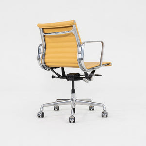 2010s Herman Miller Eames Aluminum Group Management Desk Chair Caramel Leather