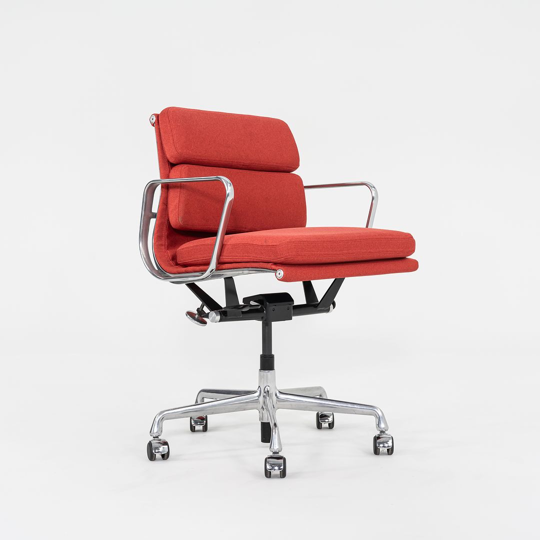 2010s Soft Pad Management Chair, EA435 by Ray and Charles Eames for Herman Miller in Red Fabric