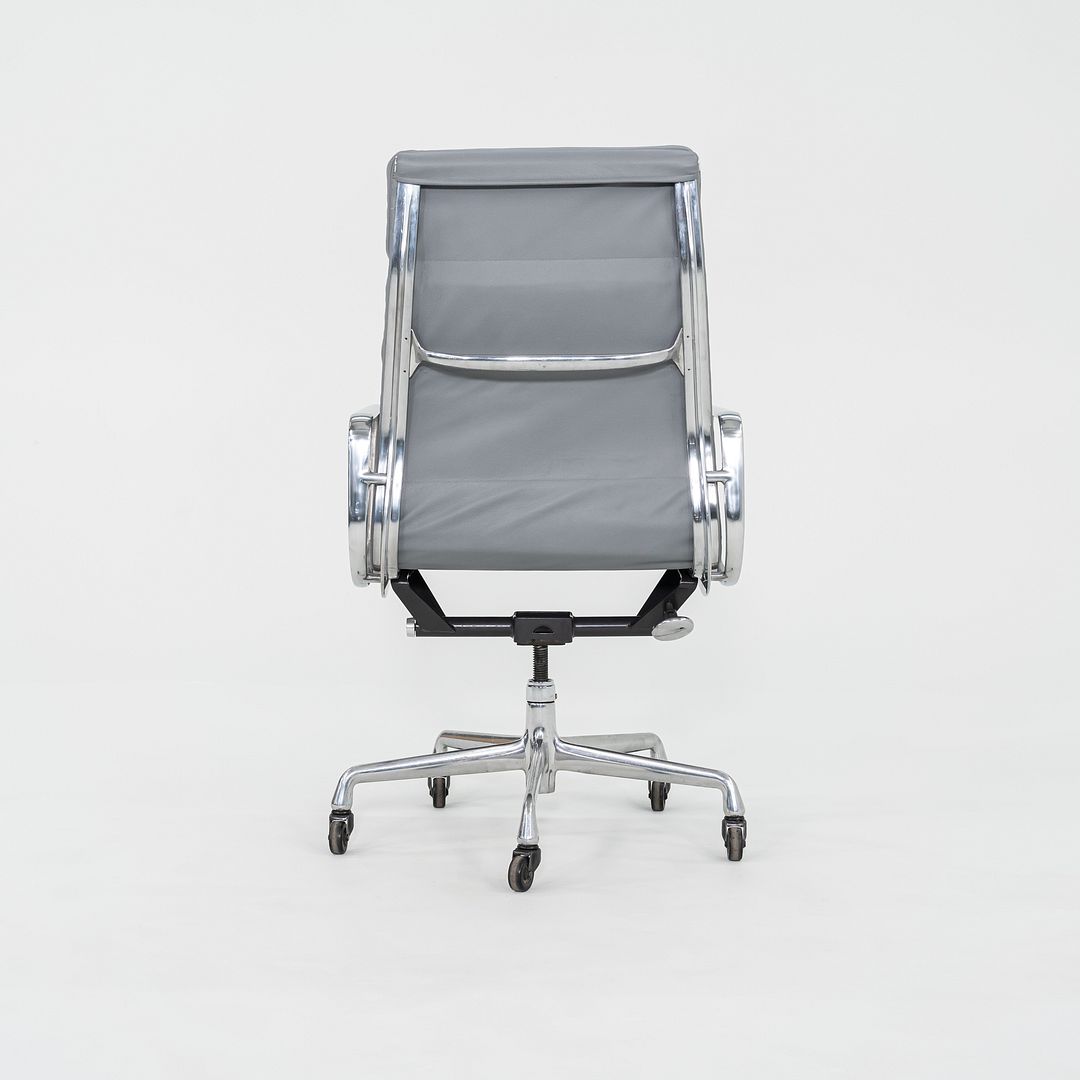 2020s Herman Miller Eames Soft Pad Executive Desk Chair in Light Grey Leather