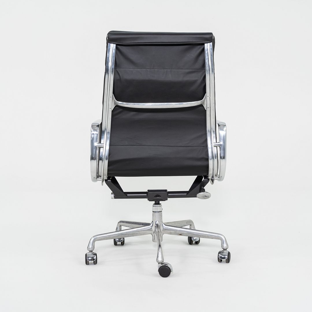 SOLD 2010s Herman Miller Eames Soft Pad Executive Desk Chair in Black Leather