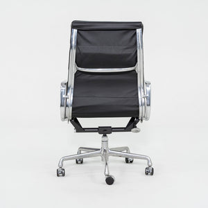 SOLD 2010s Herman Miller Eames Soft Pad Executive Desk Chair in Black Leather