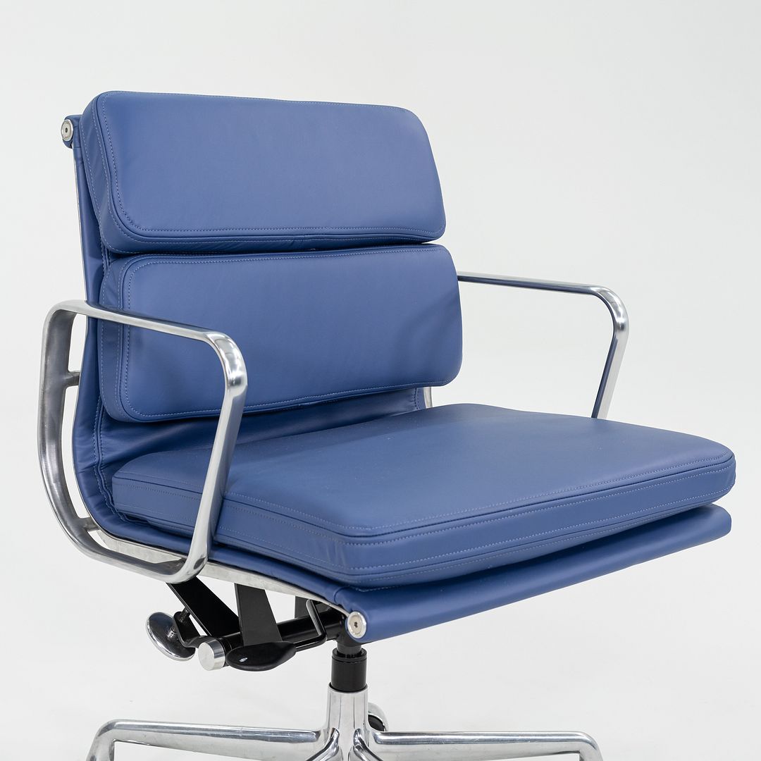 2010s Herman Miller Eames Soft Pad Management Desk Chair with Blue Upholstery