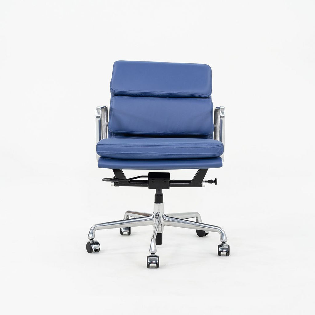 2010s Herman Miller Eames Soft Pad Management Desk Chair with Blue Upholstery