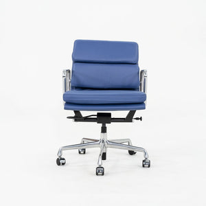 2010s Herman Miller Eames Soft Pad Management Desk Chair with Blue Upholstery